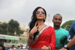 Veena Malik with her co-star Akshay at first day first show of Silk Sakkath Hot Maga at Bangalore91.jpg